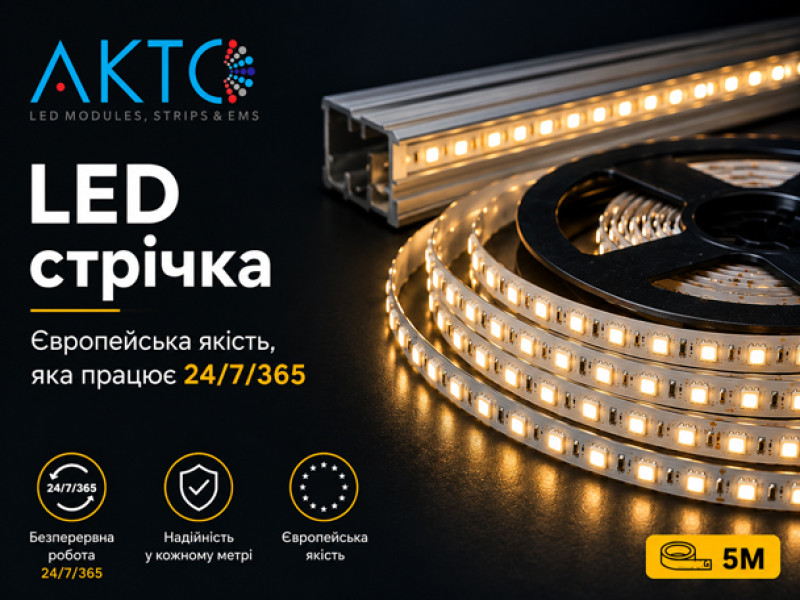 LED-стрічки AKTO: європейська якість, яка працює 24/7/365