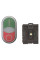 Кнопка подвійна M22-DDL-GR-X1/X0/K11/230-W EATON