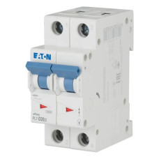 Автоматичний вимикач 2п 20A PL7-D20/2 10kA EATON