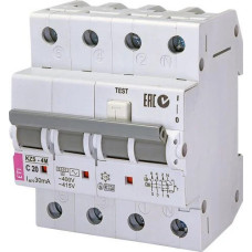 Диференційний автоматичний вимикач KZS-4M 3p+N C 20/0,03 тип AC (6kA) ETI