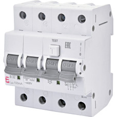 Диференційний автоматичний вимикач KZS-4M 3p+N C 32/0,03 тип AC (6kA) ETI
