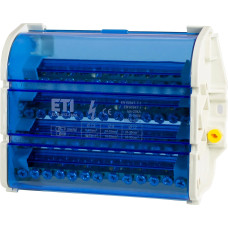 Блок розподільчий EDB-413-160A, 4p, 3L+PE/N, 160A (13 виходів) ETI