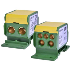 Блок розподільчий EDBM-2/PE (160А, 1500V AC/DC, OUT: 1x4-50; 2x4-35; 3x2,5-25) ETI