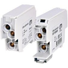 Блок розподільчий EDBJ-4x25-4x25 (100A, 1000V AC/1500V DC, IN: 4x25, OUT: 4x25, сірий) ETI