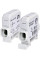 Ввідна силова клема EDBJ-1x35-1x35 (125A, 1000V AC/1500V DC, IN: 1x35, OUT: 1x35, сіра) ETI