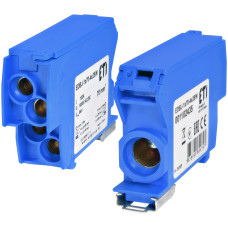 Блок розподільчий EDBJ-1x70-4x25/N (192A, 1000V AC/1500V DC, IN: 1x70, OUT: 4x25, синій) ETI