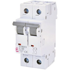 Автоматичний вимикач ETIMAT 6 2p C 50А (6 kA) ETI
