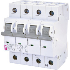 Автоматичний вимикач ETIMAT 6 3p+N C 63А (6 kA) ETI