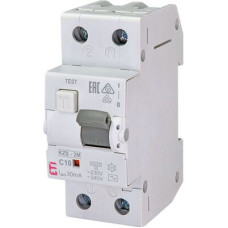 Диференційний автоматичний вимикач KZS-2M C 10/0,03 тип AC (10kA) ETI