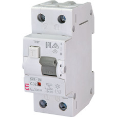 Диференційний автоматичний вимикач KZS-2M C 32/0,03 тип AC (10kA) ETI