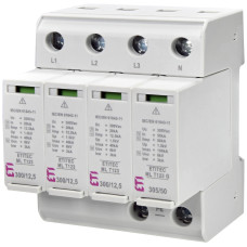 Обмежувач перенапруги ETITEC ML T123 300/12,5 (3+1, 4p, TT) ETI