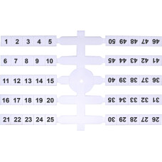 Маркувальна табличка (200шт.) EO3 (1-50) ETI