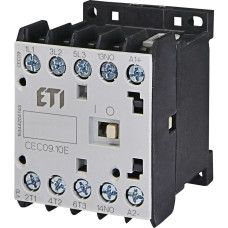 Контактор мініатюрний CEC 09.10-24V DC (9A; 4kW; AC3) ETI