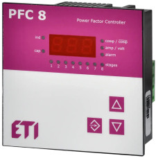 Регулятор реактивної потужності PFC 8 RS (8 ступенів, 97х97) ETI
