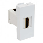 Розетка модульна 45х22,5 HDMI біла Quadro Kopos