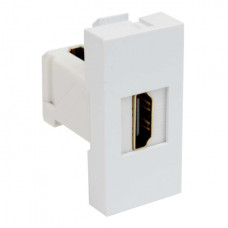 Розетка модульна 45х22,5 HDMI біла Quadro Kopos