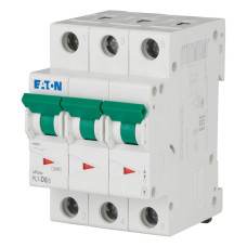 Автоматичний вимикач 3п 6A PL7-D6/3 10kA EATON